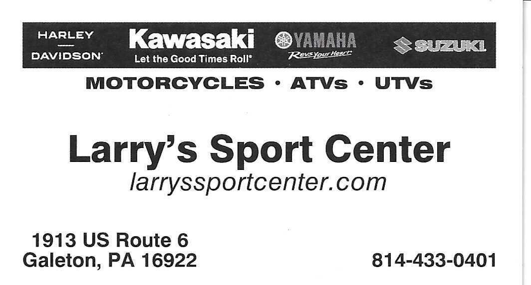 Larrys sports center card